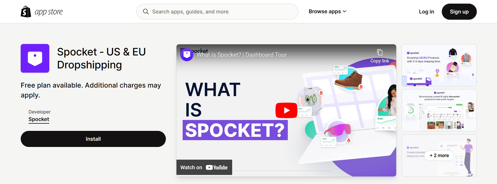 Spocket Shopify App